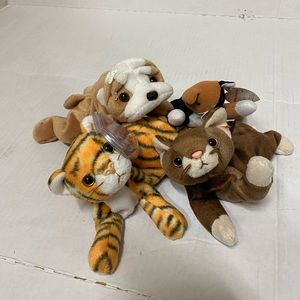 Lot of 4 TY Bennie Babies